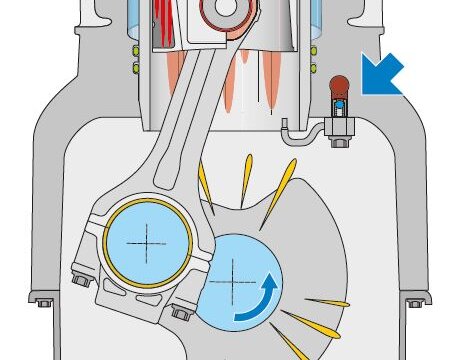 Fig. 1: Falta de lubricación del motor con marcha excesiva en ralentí