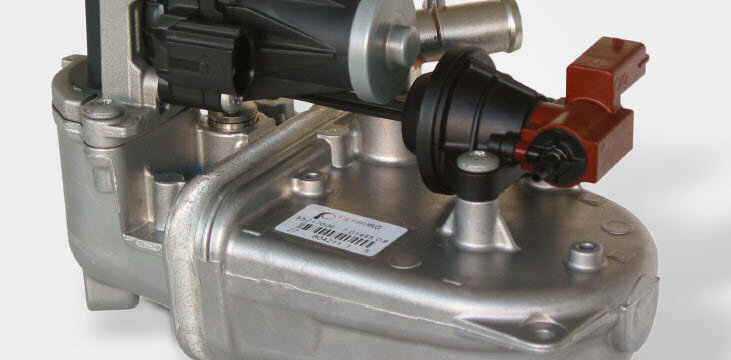 Mодуль для радиаторов системы рециркуляции ОГ марки Pierburg с интегрированным клапаном системы рециркуляции ОГ и перепускная заслонка, устанавливаемые на Fiat и GM