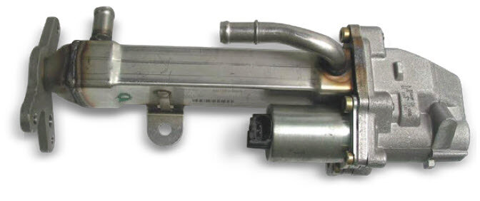 Fig. 1: EGR valve with EGR cooler