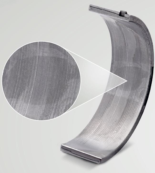 Coquille de coussinet de ligne inférieure en matériau composite acier-aluminium (cliquer pour agrandir) Coquille de coussinet de ligne inférieure en matériau composite acier-aluminium