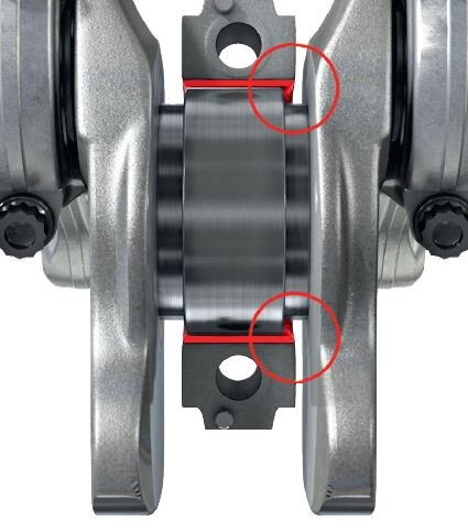 Fig. 1: Sporgenza assiale su un lato (clicca per ingrandire) Fig. 1: Sporgenza assiale su un lato