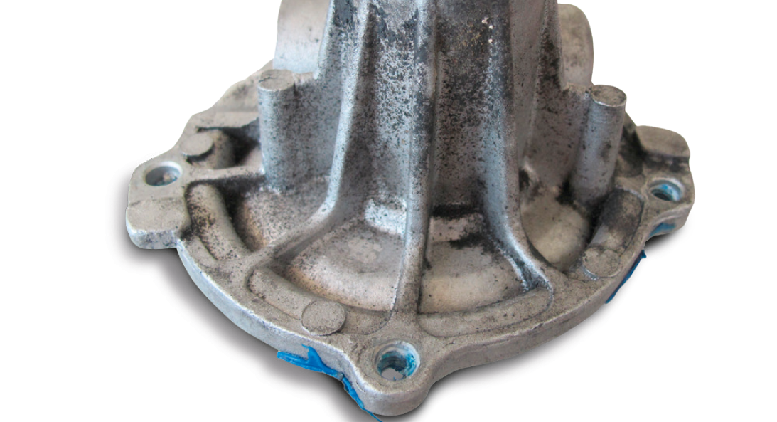 Bearing damage due to belt problems (rubber abrasion, particulate  on the housing)