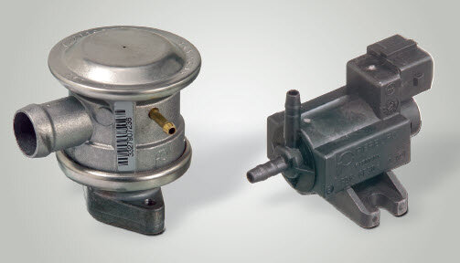 Vacuum-controlled valve with shut-off and non-return function (since approx. 1995) and solenoid switching valve | Pierburg | Motorservice