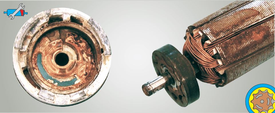 E3T toothed ring pump – with rust and chalk deposits | Pierburg | Motorservice